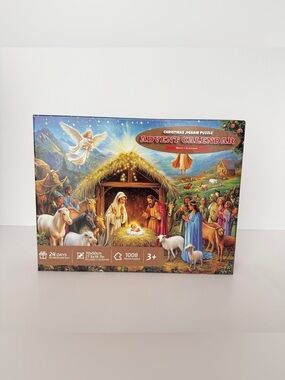 Christmas Nativity Advent Calendar Jigsaw Puzzle - Multi